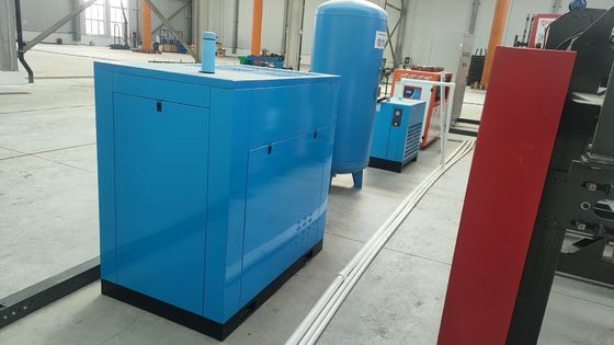 PLC المكبس المسمار الصناعي مع مجفف الهواء نظام محرك الحزام المباشر